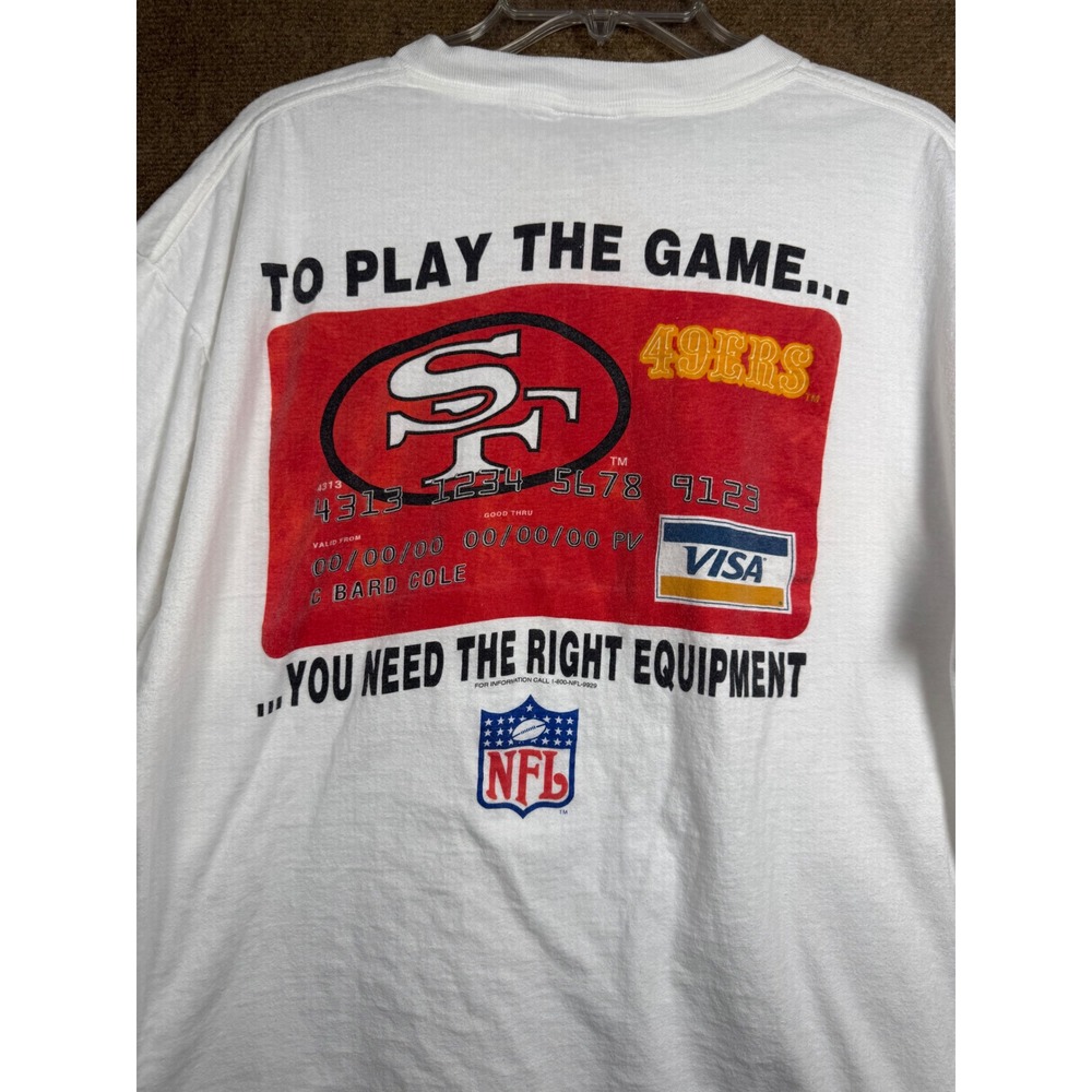 Vintage SF 49ers T Shirt Men's ONEITA XL‎ Single Stitch 90s Y2K NFL Graphic Tee